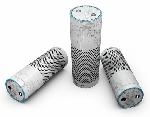 Cracked Marble Surface - Full-Body Skin-Kit for the Amazon Echo